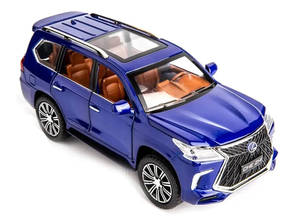 1:24 LEXUS 570 SUV PULL BACK DIECAST METAL CAR MODEL WITH SOUND LIGHT BOYS GIFTS TOYS FOR KIDS 【 COLOR AS PER STOCK 】