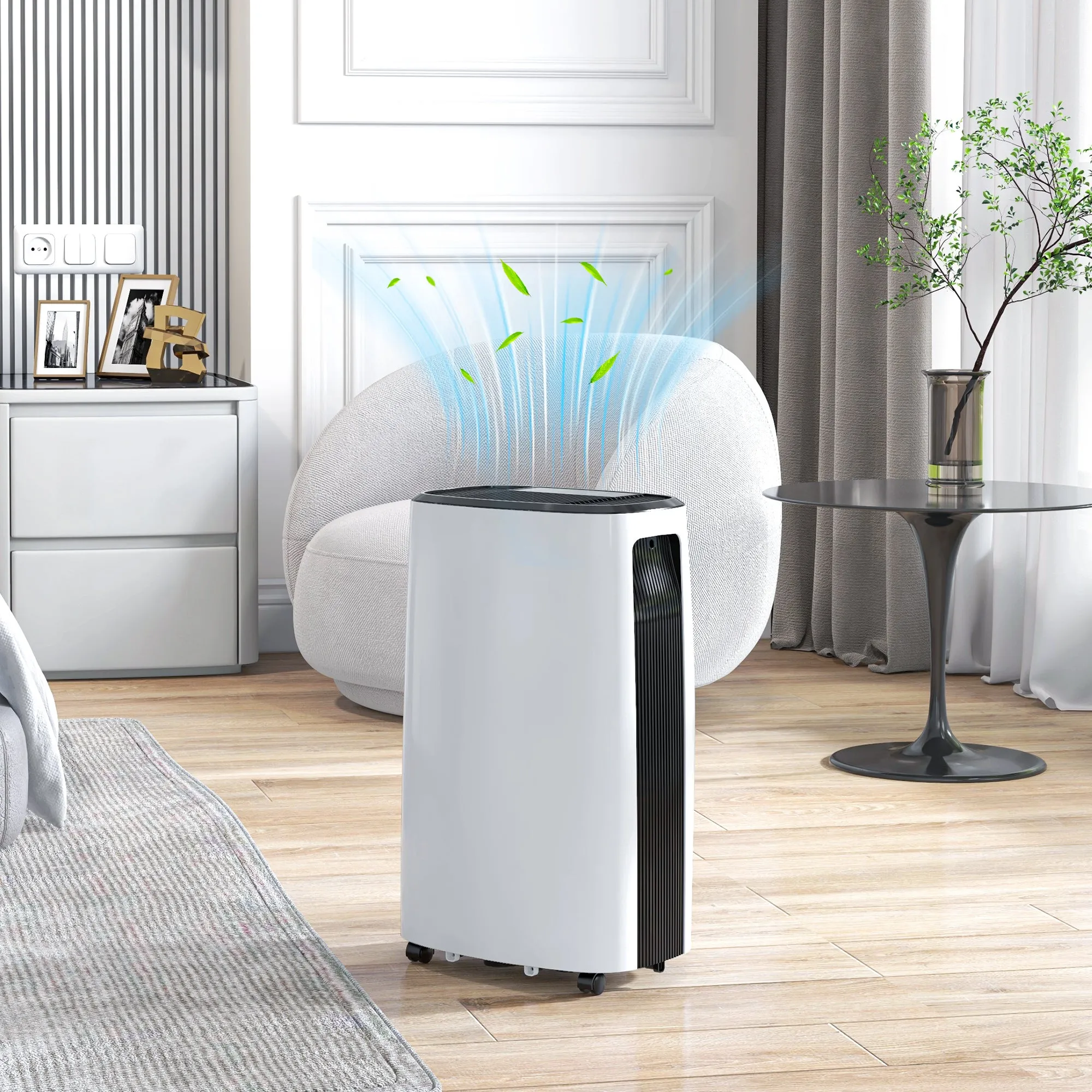 16L/Day Dehumidifier for Home Damp, Mould, Laundry Drying, White