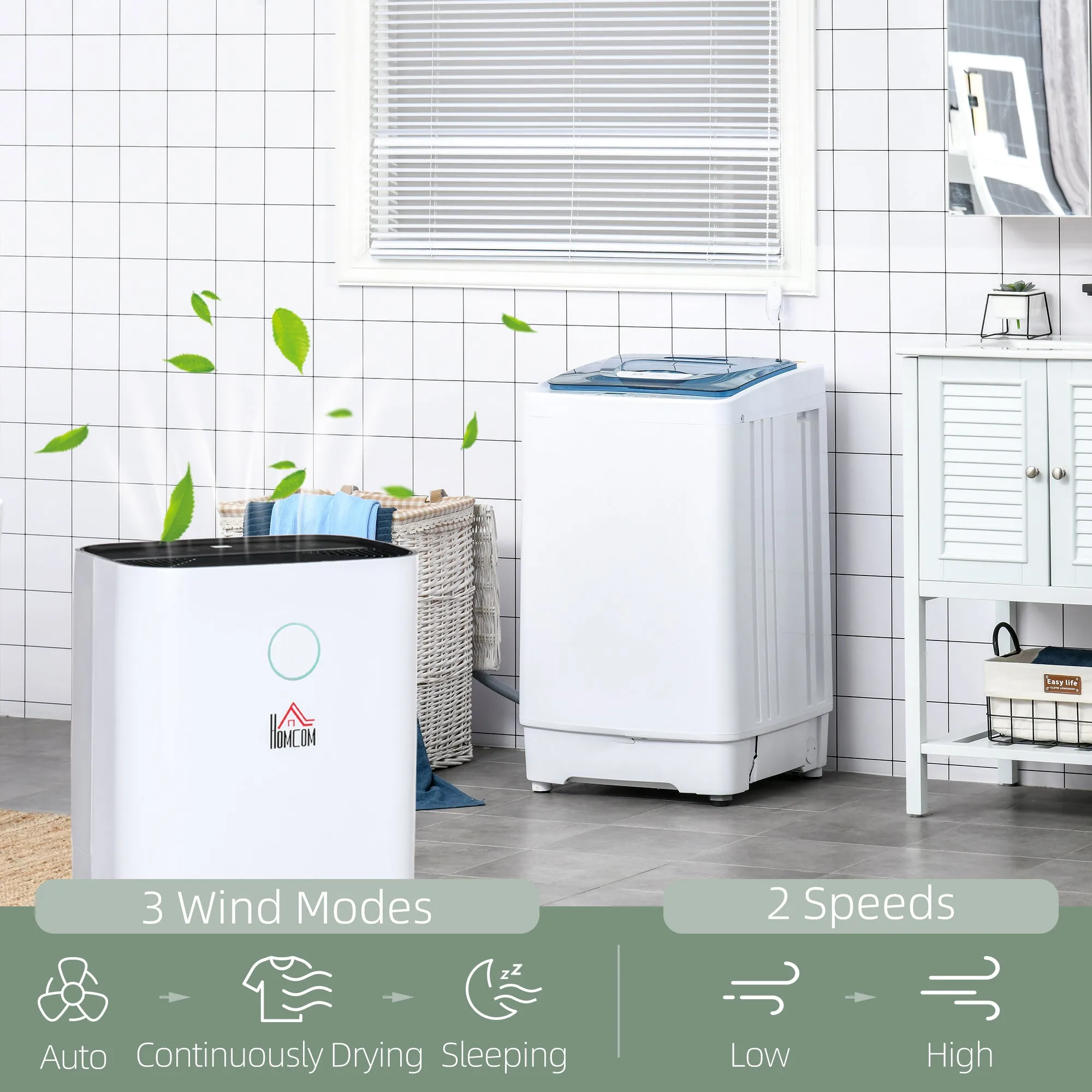 20L/Day 4000ML Portable Quiet Dehumidifier for Home Laundry Room Bedroom Basement, Electric Moisture Air De-Humidifier with 3 Modes