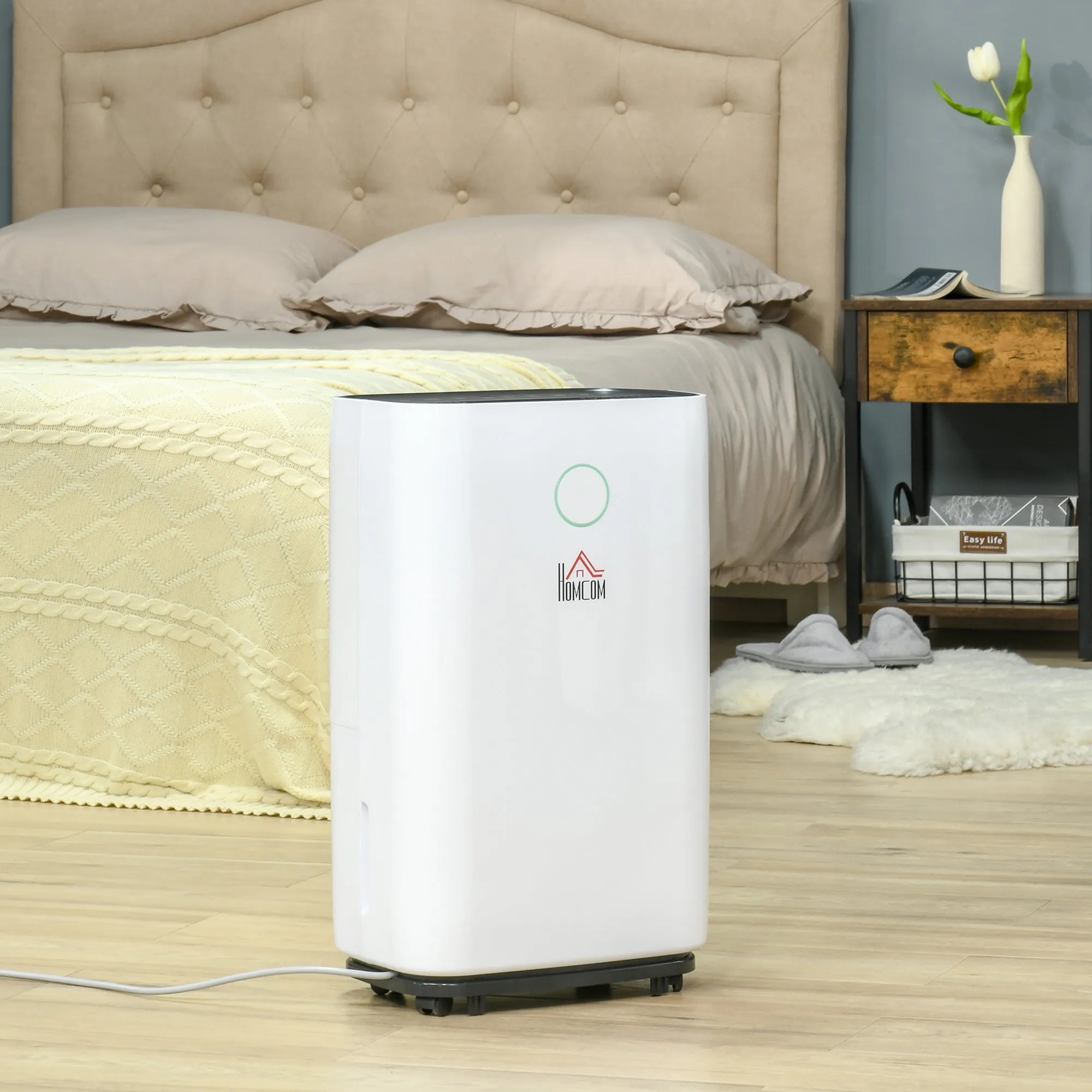 20L/Day 4000ML Portable Quiet Dehumidifier for Home Laundry Room Bedroom Basement, Electric Moisture Air De-Humidifier with 3 Modes