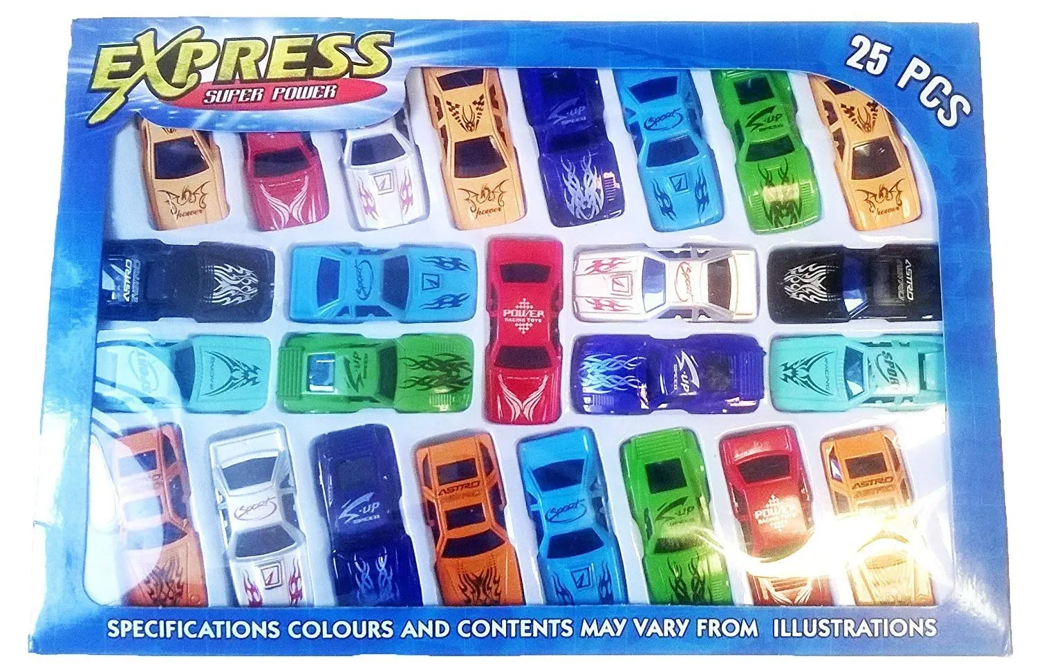 25 PCS of Kids Small Cars in Different Designs and Colours