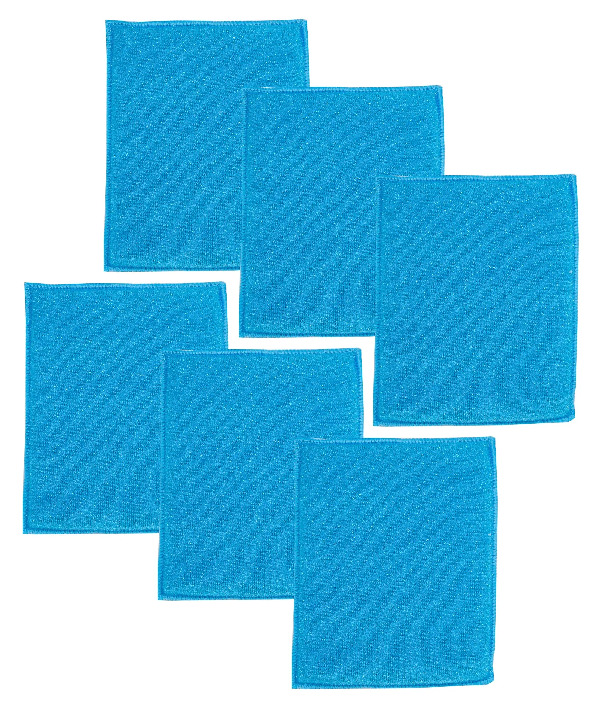 6 Piece Dual Sided Microfiber Sponge Bundle