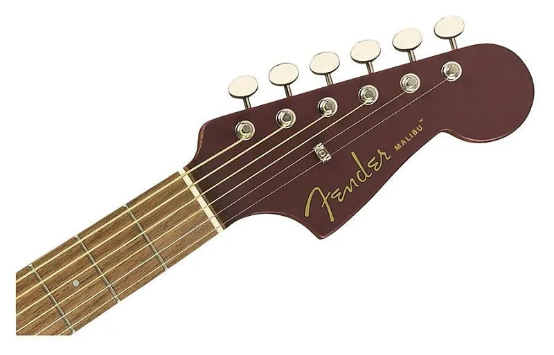 Acoustic electric guitar Fender Malibu Player, burgundy, satin Fender Malibu Player Electric Guitar