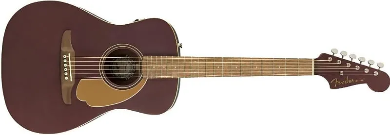 Acoustic electric guitar Fender Malibu Player, burgundy, satin Fender Malibu Player Electric Guitar