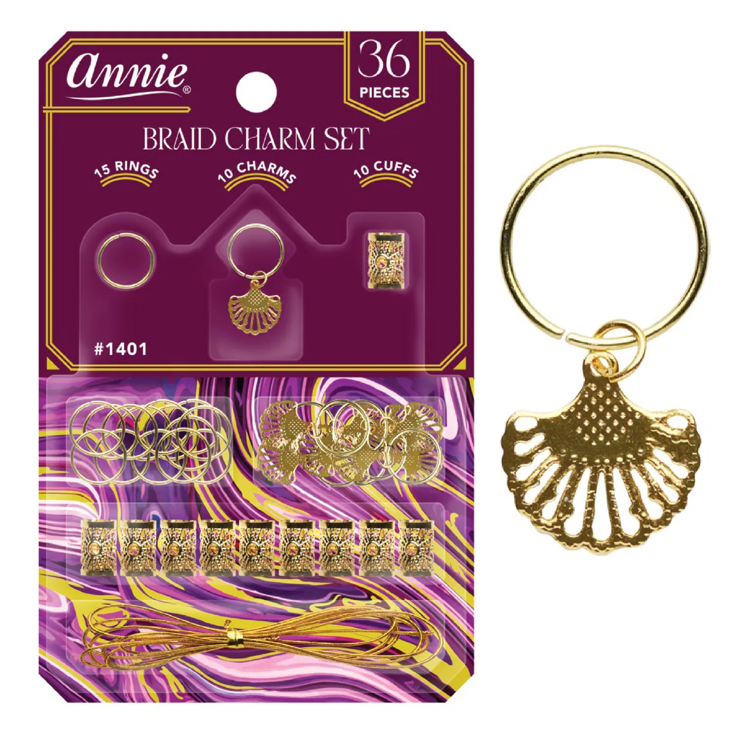 Annie Braid Charm Set, Fan