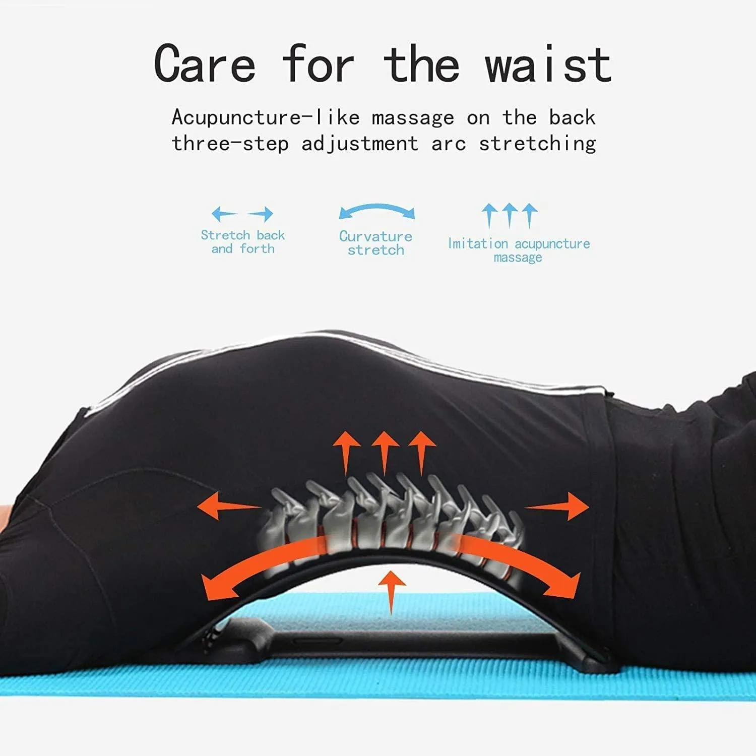 Back Stretcher for Spinal Pain Relief | Back Pain Relief Product | Lumber Support | Spinal Curve Back Relaxion Device | Chiro Board | Spinal Curve Back Relaxation Device