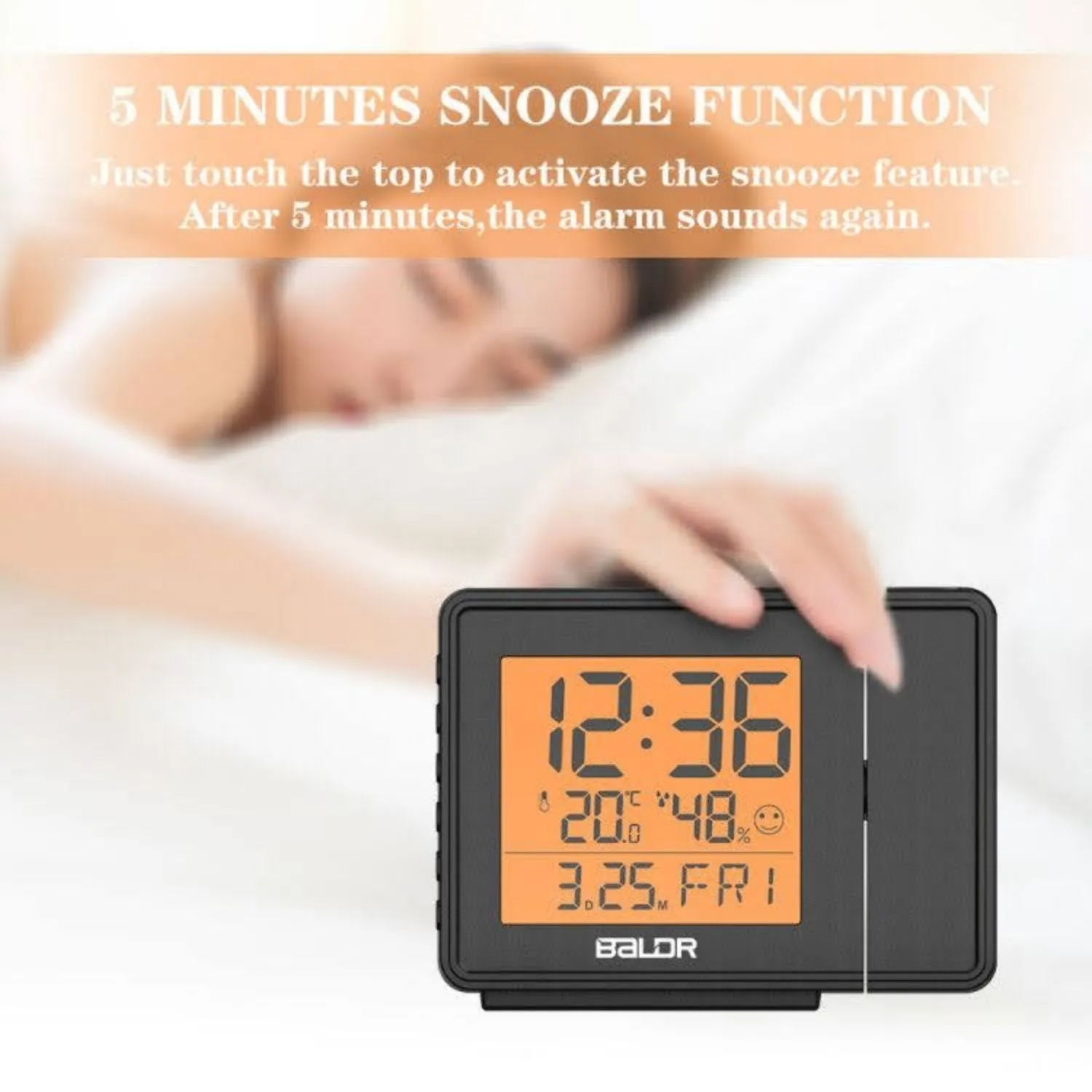 BALDR Projection Alarm Clock