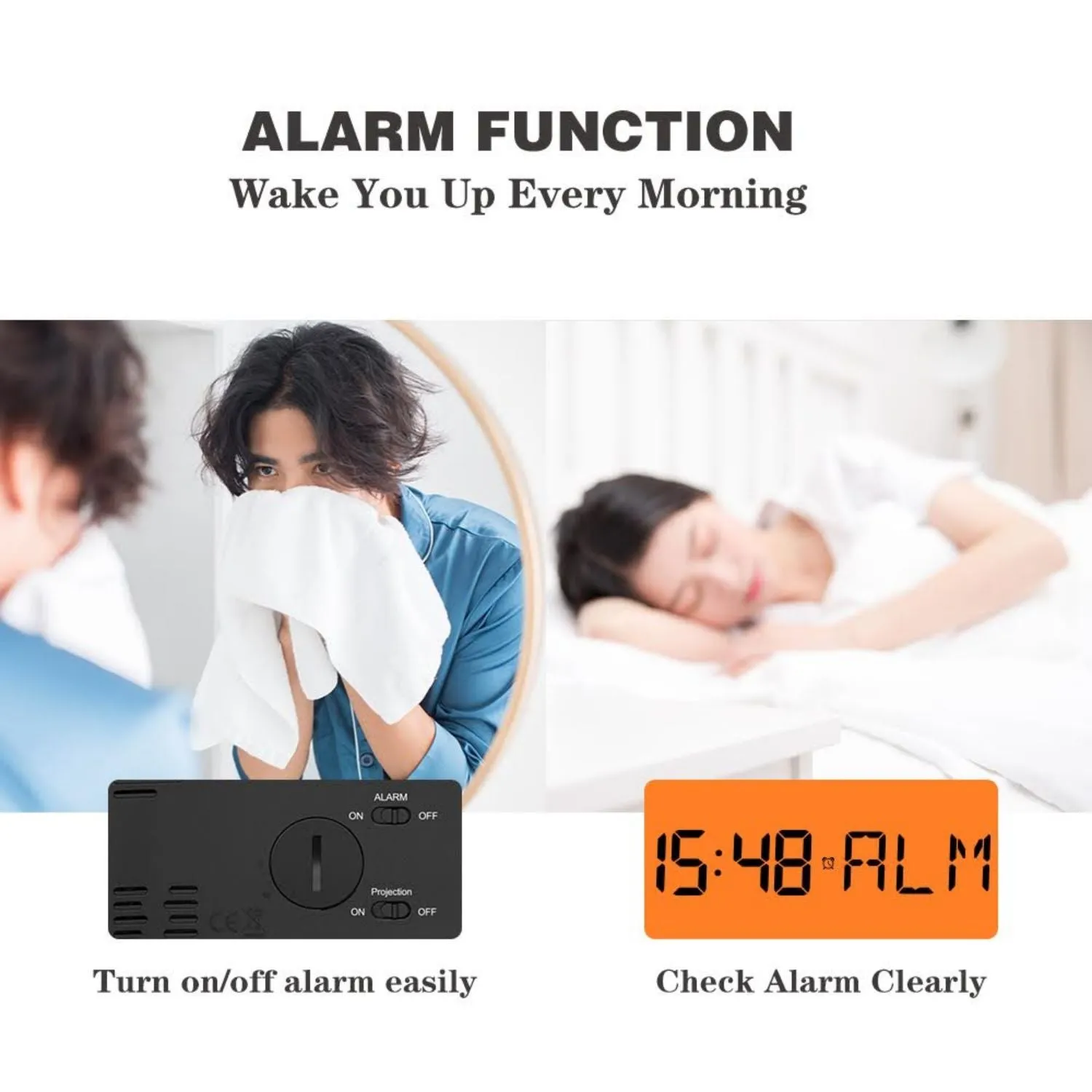 BALDR Projection Alarm Clock