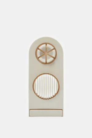 Beige Plain Egg Slicer