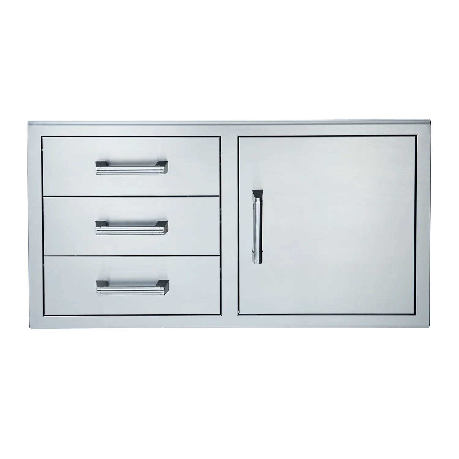 Broilmaster 42-Inch W x 22-Inch H Single Door with Triple Drawer in Stainless Steel (BSAW4222ST)