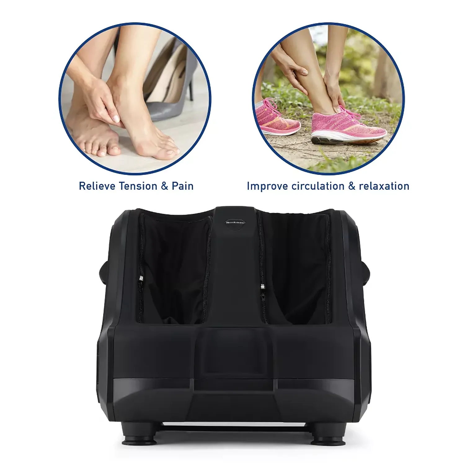 Brookstone Shiatsu Foot & Calf Massager with Air Compression & Soothing Heat