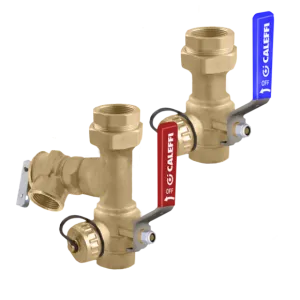 Caleffi KIT290503A Tankless Water Heater Service Valve Kit, 3/4" FNPT with Pressure Relief Valve