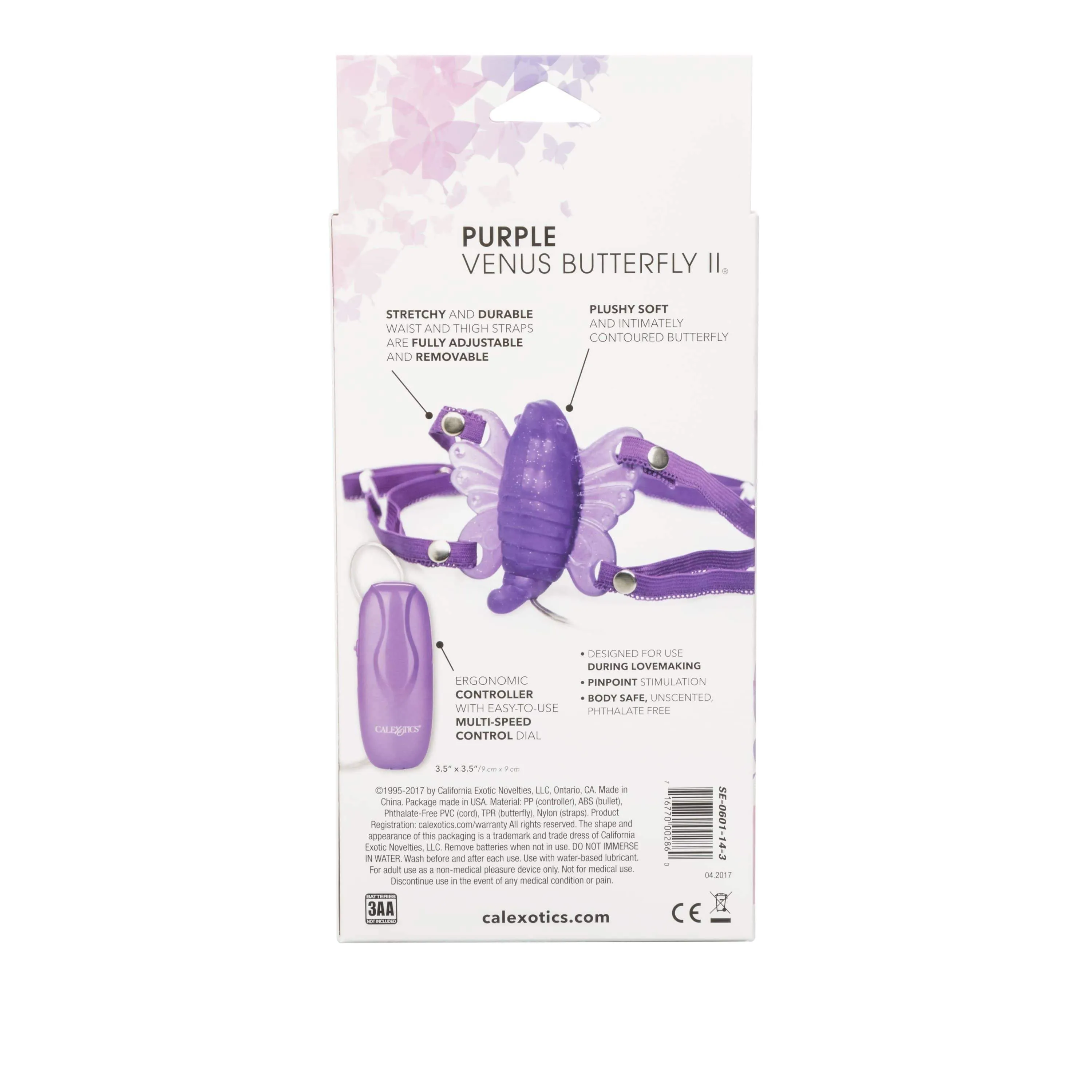 California Exotics - Venus Butterfly 2 Remote Clit Massager (Purple)