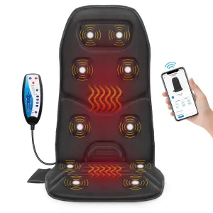 COMFIER Back Massager with Heat, App Control Vibration Massage Seat Cushion --CF-2206-APP