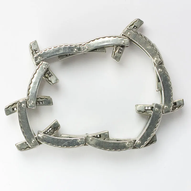 Diamanté 1950s Expansion Bracelet by Schreiber & Hiller