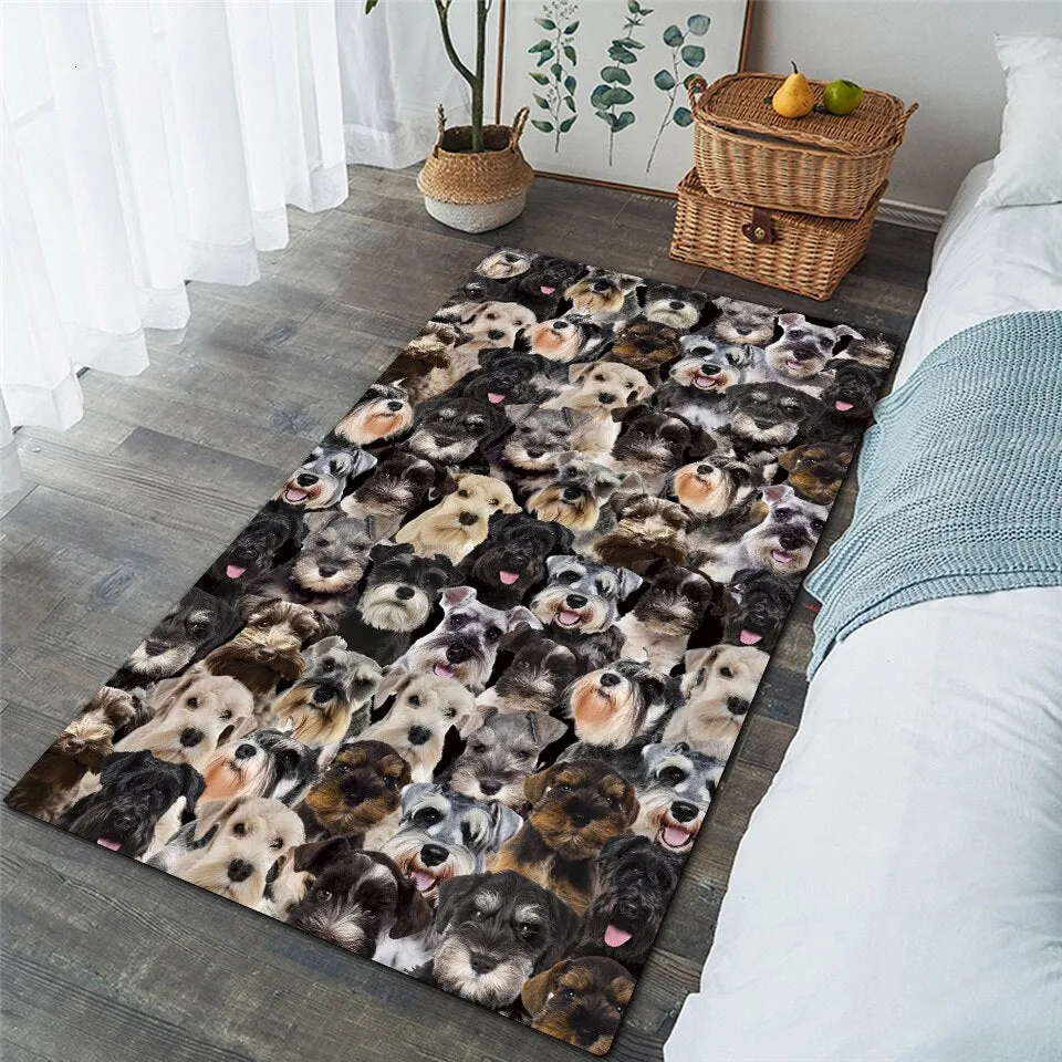 Floor Rug Breed Themed Breed Specific Floor Rug Mat Carpet 3D Medium to Large Sizes