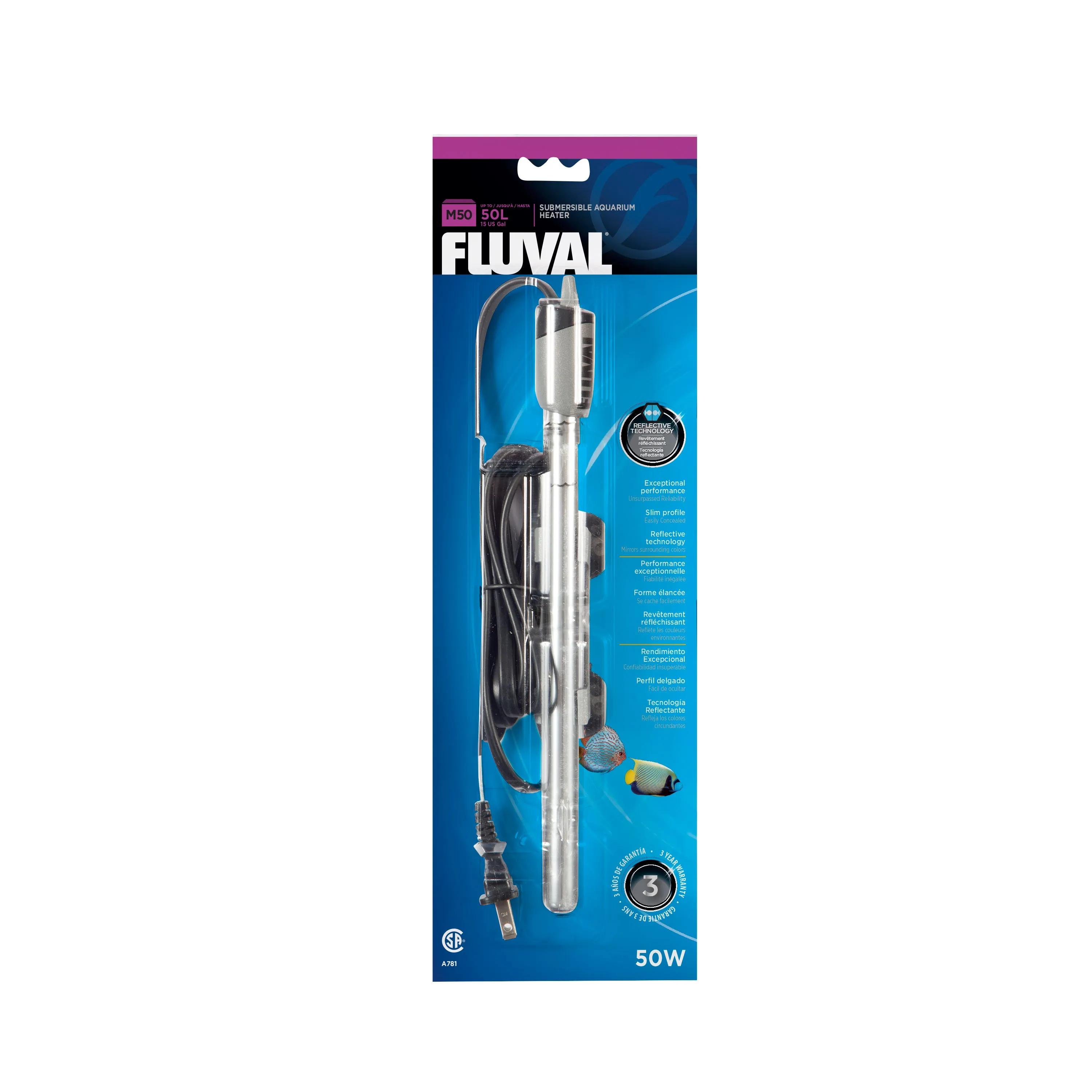 Fluval M Submersible Heater 50 watt