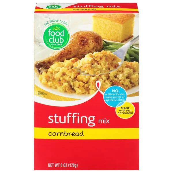 Food Club Cornbread Stuffing 6.0oz(BEST BY 18 NOV 2022)