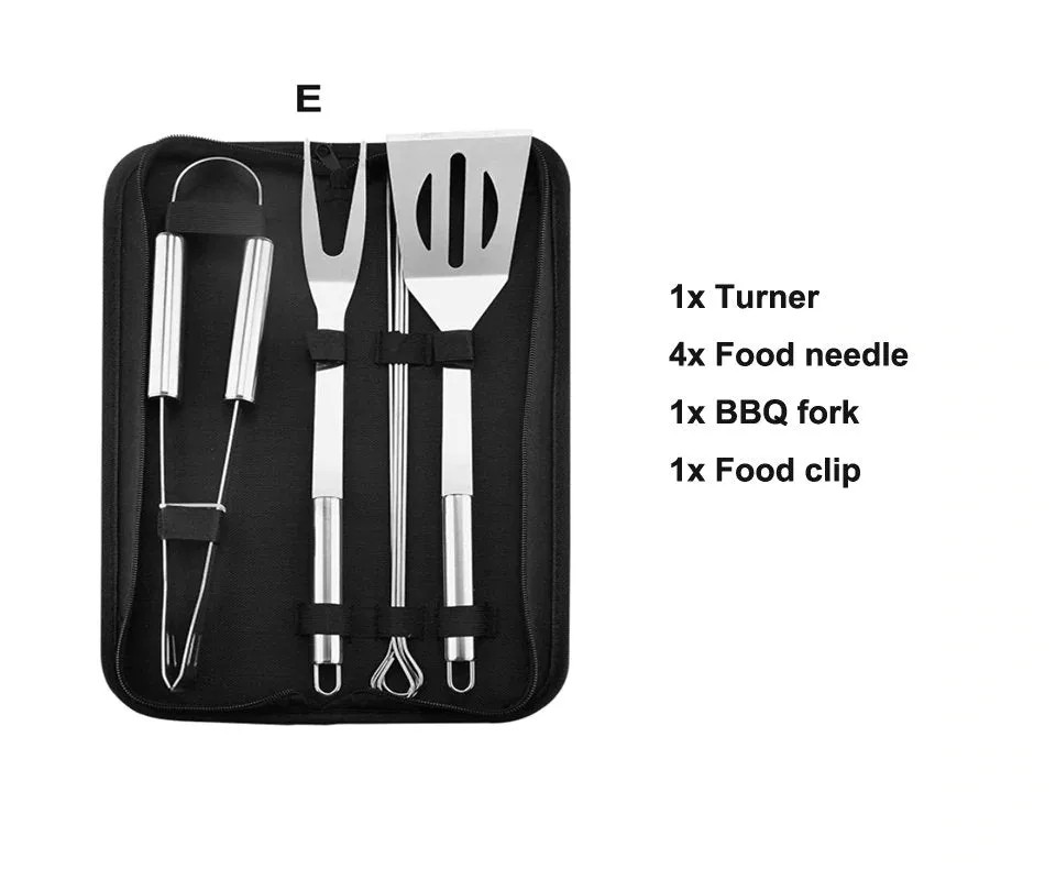 Grill Set, BBQ Set, BBQ Set for Husband, Grilling Tools, Barbecue Supplies, Tongs, Brush, Pick, BBQ Set For Dad, Gift for Him, Father's Day