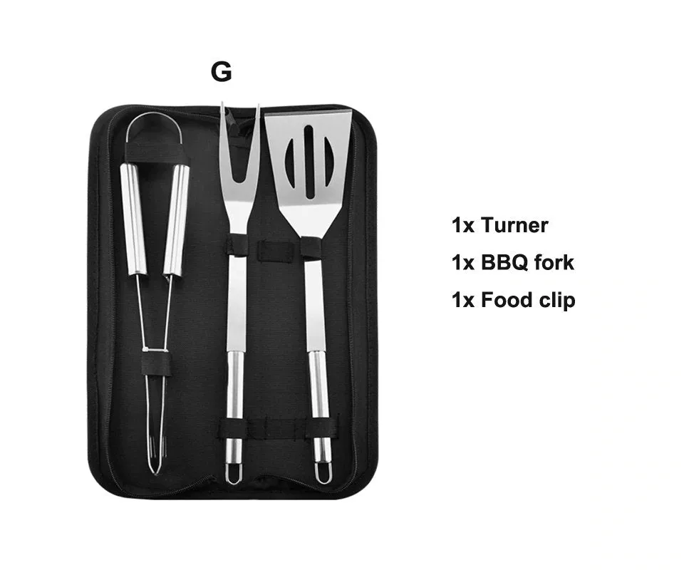 Grill Set, BBQ Set, BBQ Set for Husband, Grilling Tools, Barbecue Supplies, Tongs, Brush, Pick, BBQ Set For Dad, Gift for Him, Father's Day