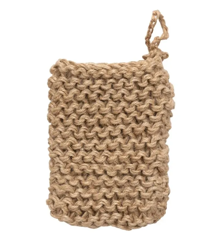 Jute Crocheted Body Scrubber/Soap Holder