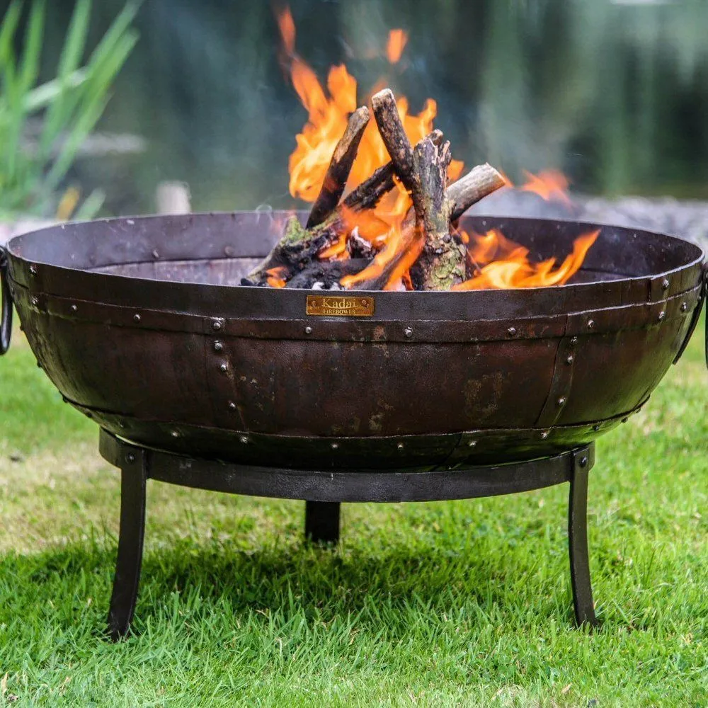 Kadai 70cm Recycled Firebowl with High & Low Stands