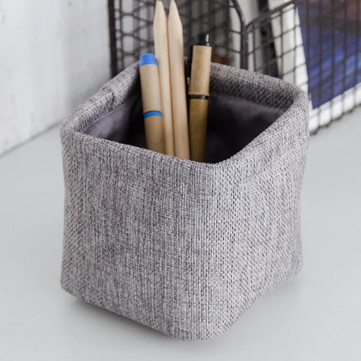 Linen Pencil Cup, Pen Cup, Minimalist, Modern, Office Decor, Desk Set, Pencil Holder, Toothbrush Cup, Home Office, Organizer, Storage