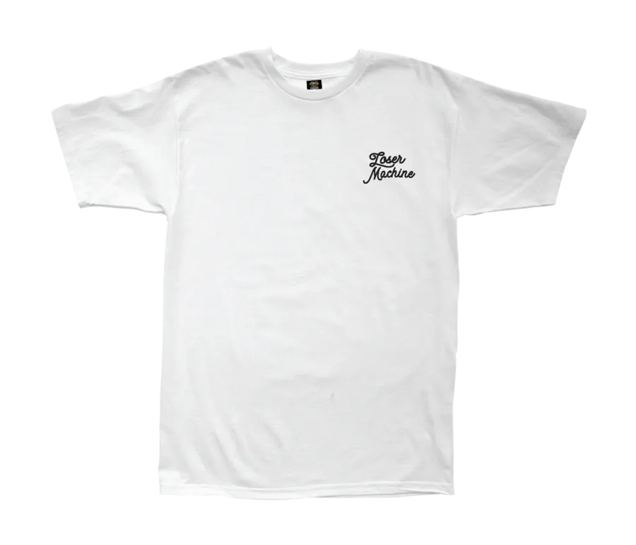 LOSER CHICKEN STOCK TEE WHITE