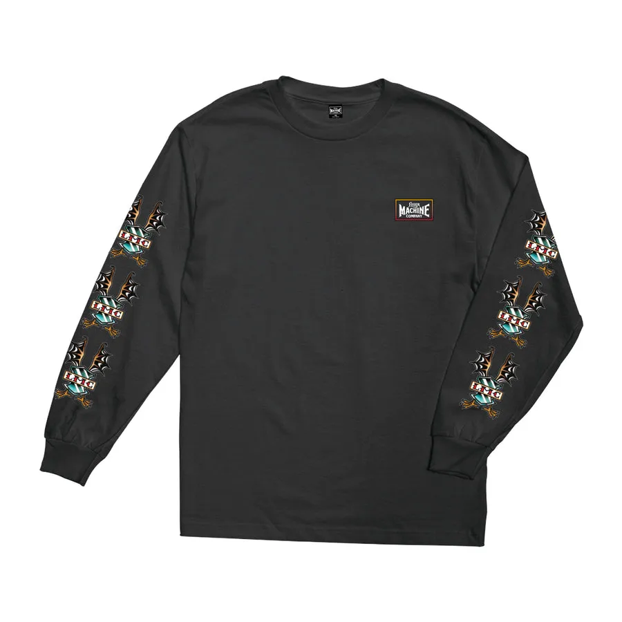 LOSER MACHINE BAT WINGS STOCK LONG SLEEVE T-SHIRT BLACK