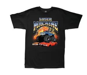 LOSER MACHINE BIG CRUSHER STOCK T-SHIRT BLACK