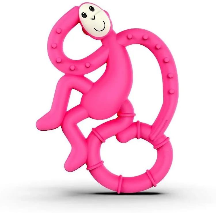 Matchstick Monkey Mini Monkey Teether Pink