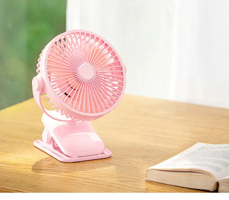 Mini Fan Hanging Neck Creative USB Clip Dormitory Stroller Desktop Home Desktop Fan