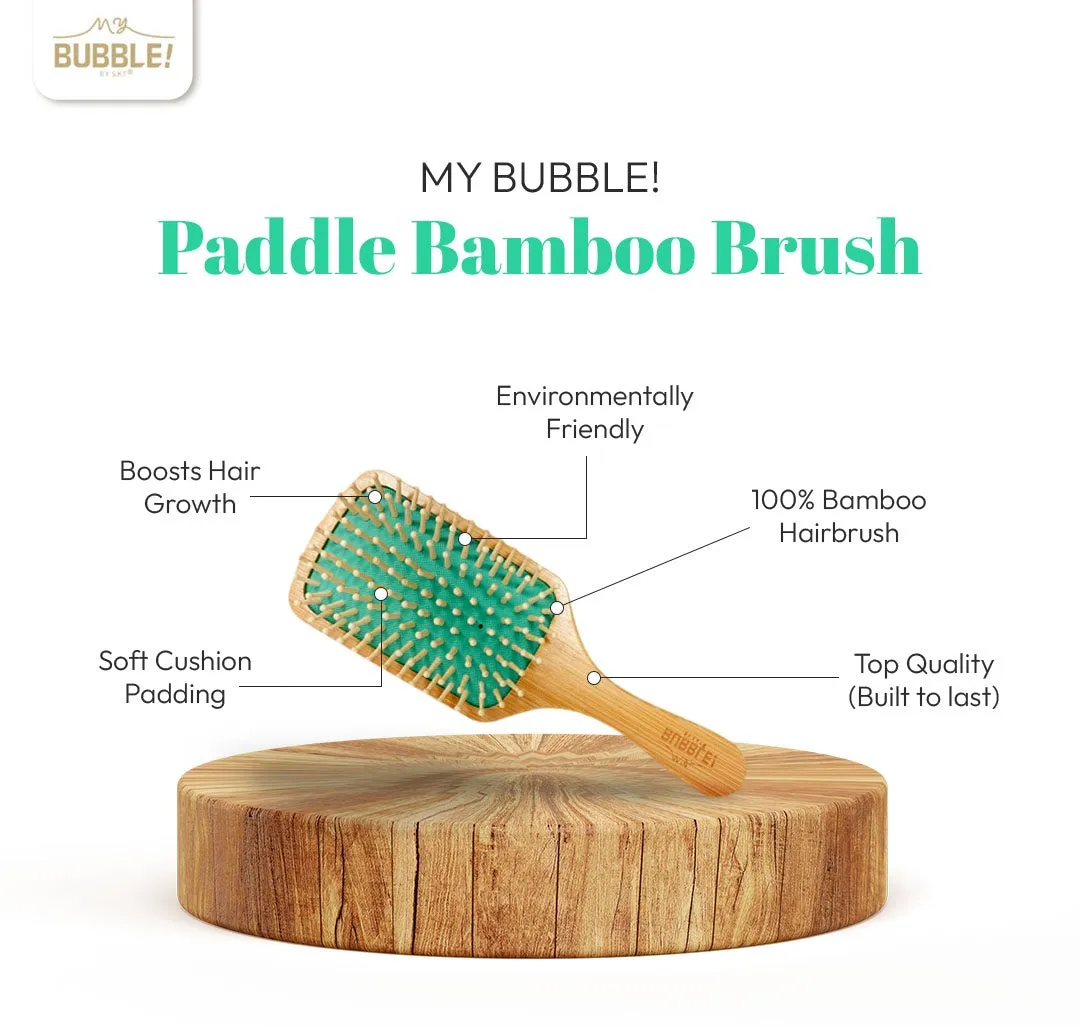 My Bubble! Large Square Paddle Bamboo Brush