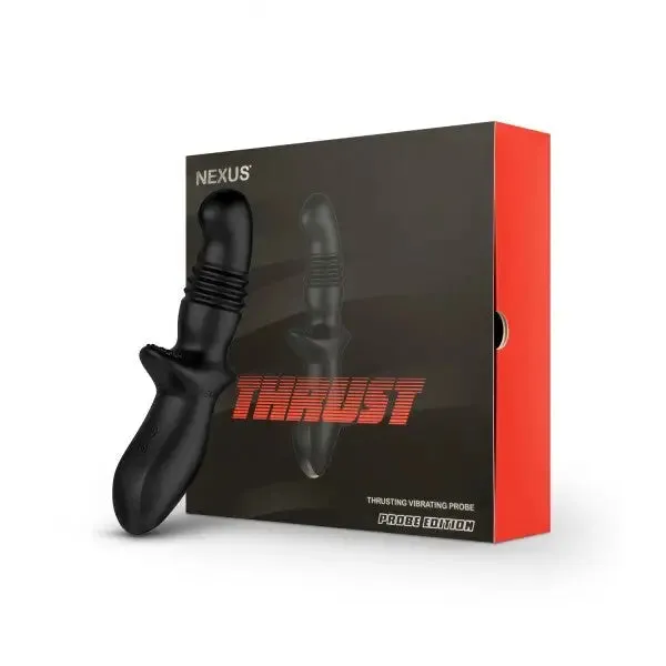 Nexus Silicone Black Rechargeable Thrusting Prostate Massager