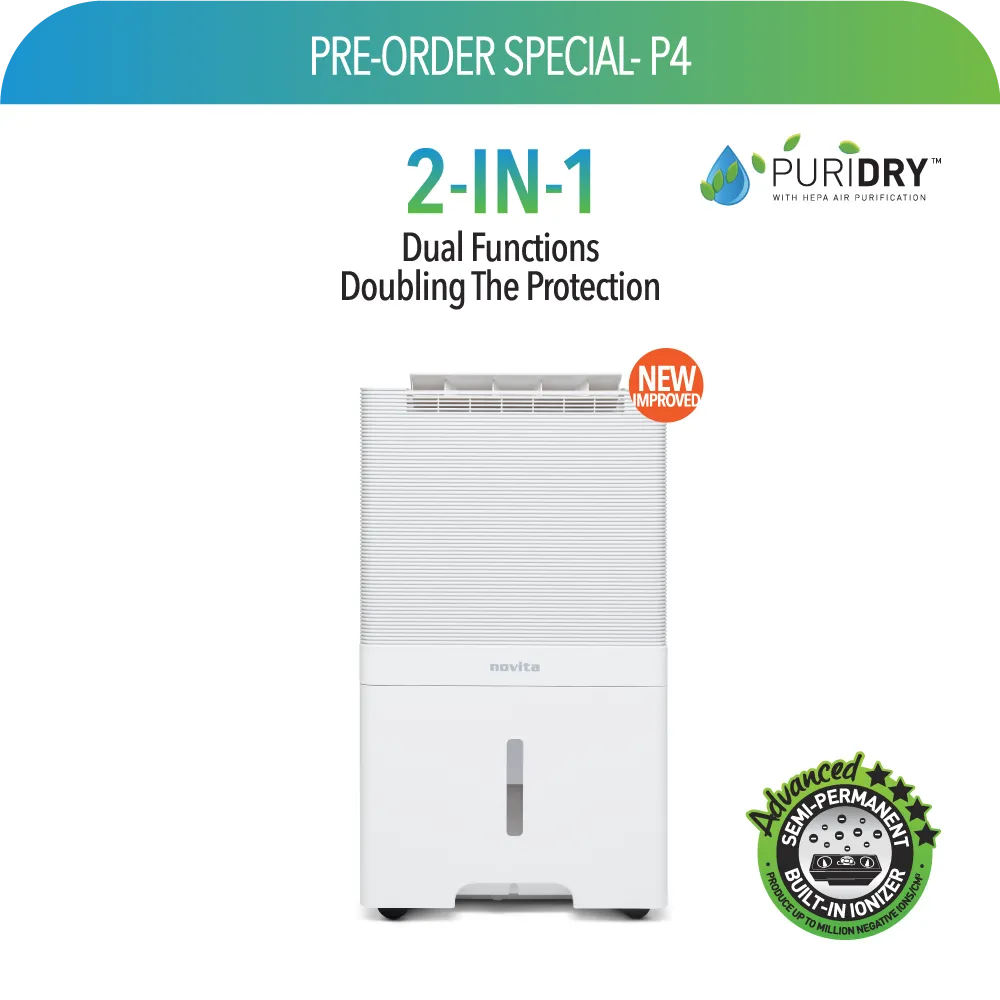 Pre-Order Special P4 - Air Purifier   Dehumidifier The 2-In-1 ND60 