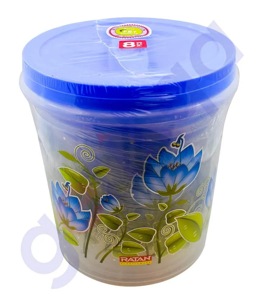 RATAN CRYSTAL CONTAINER (8PCS)