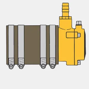 Replacement Set for VETUS 25mm Inner Bearing With Stuffing Box