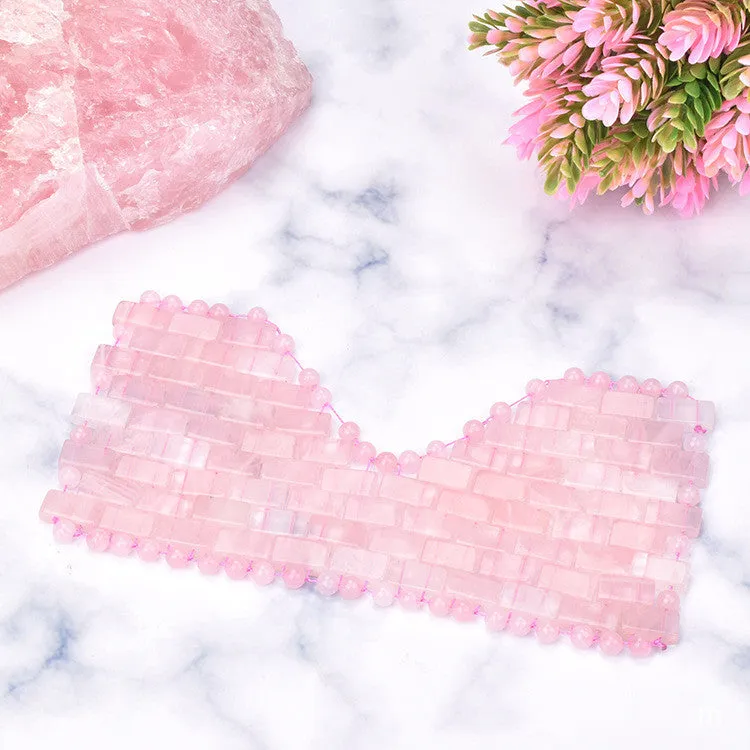 Rose Quartz Eye Mask Massager Facial Lift Roller