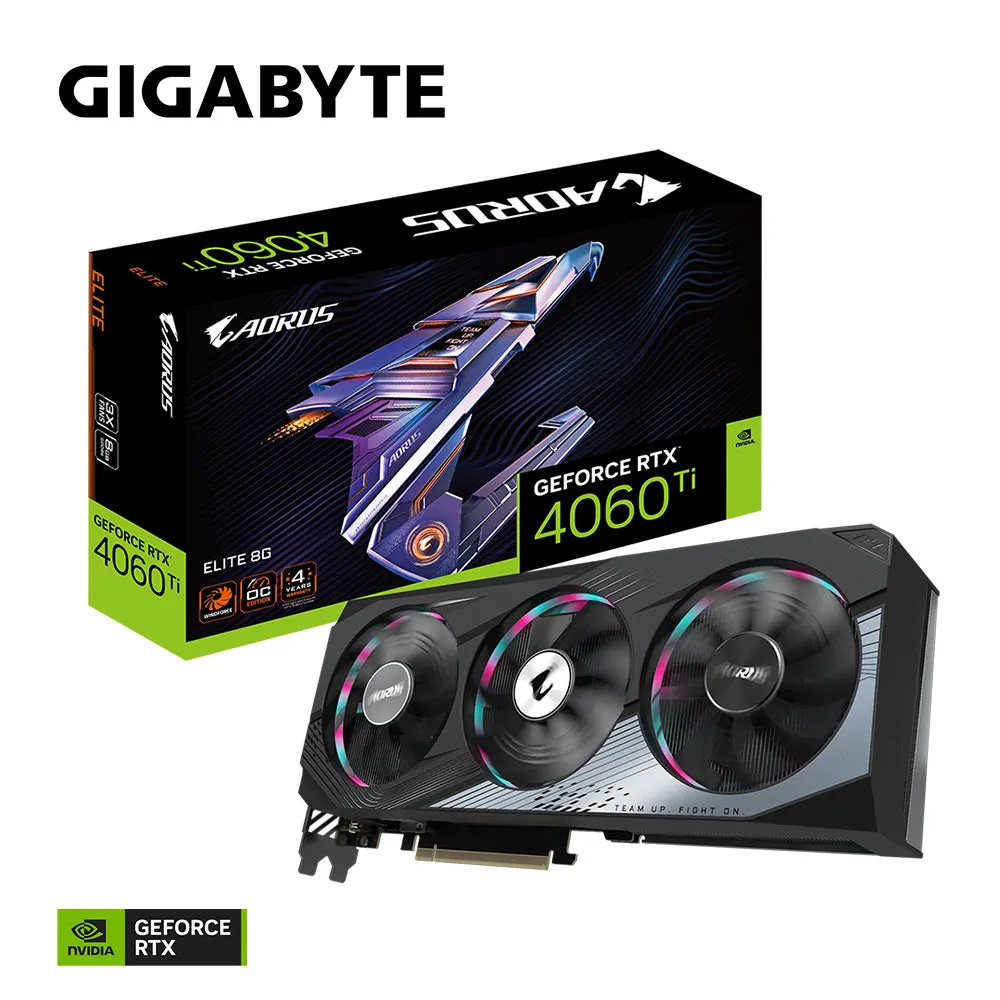 Rtx 4060 Ti 8Gb Gigabyte Aorus Elite Gddr6 3Fan