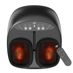 Snailax Electric Shiatsu Foot Massager with Heat Kneading Vibration Compression Size 13 - SL-527RC