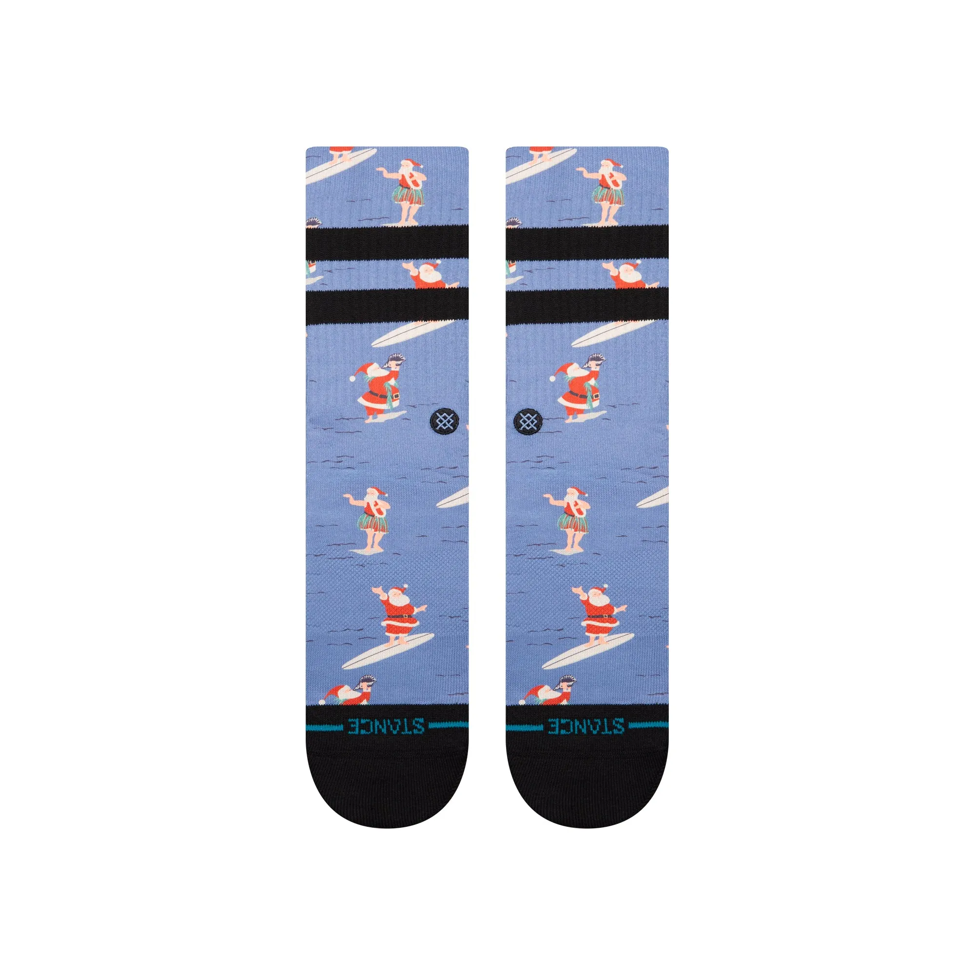 SURFING SANTA CREW SOCK