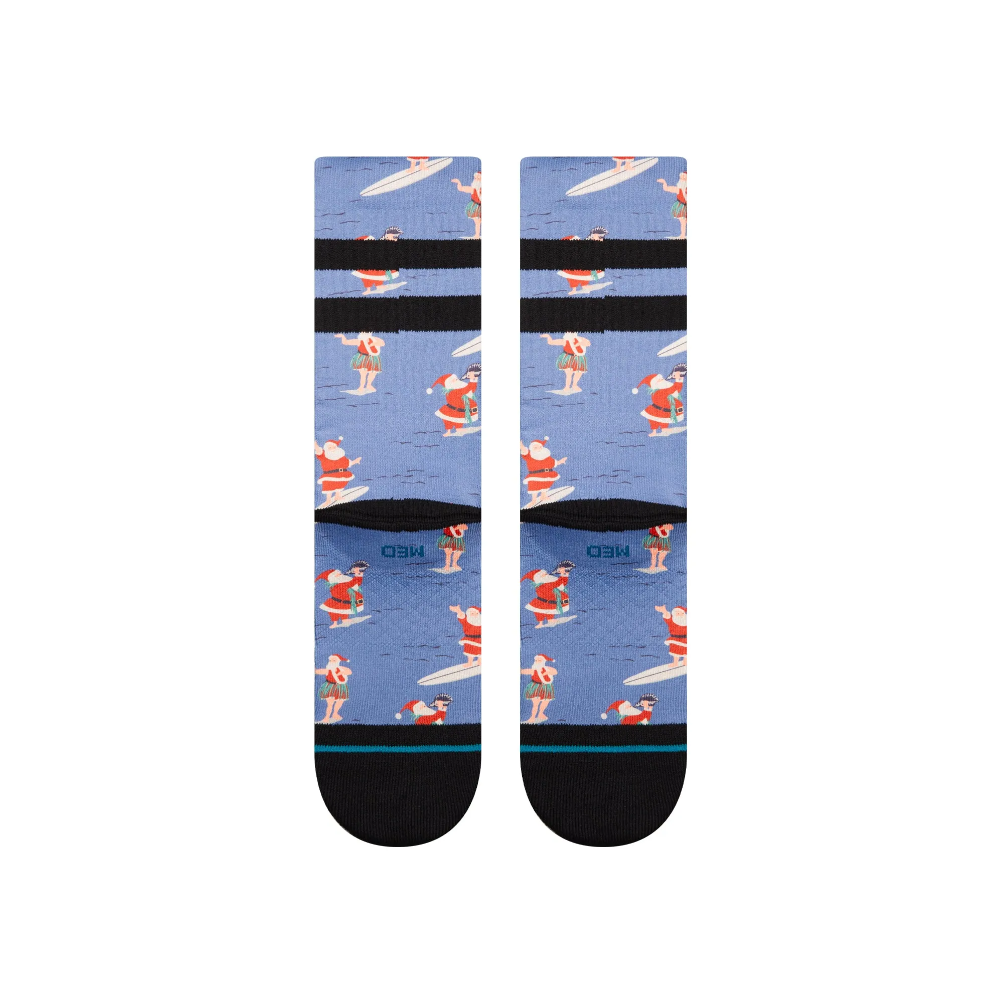 SURFING SANTA CREW SOCK