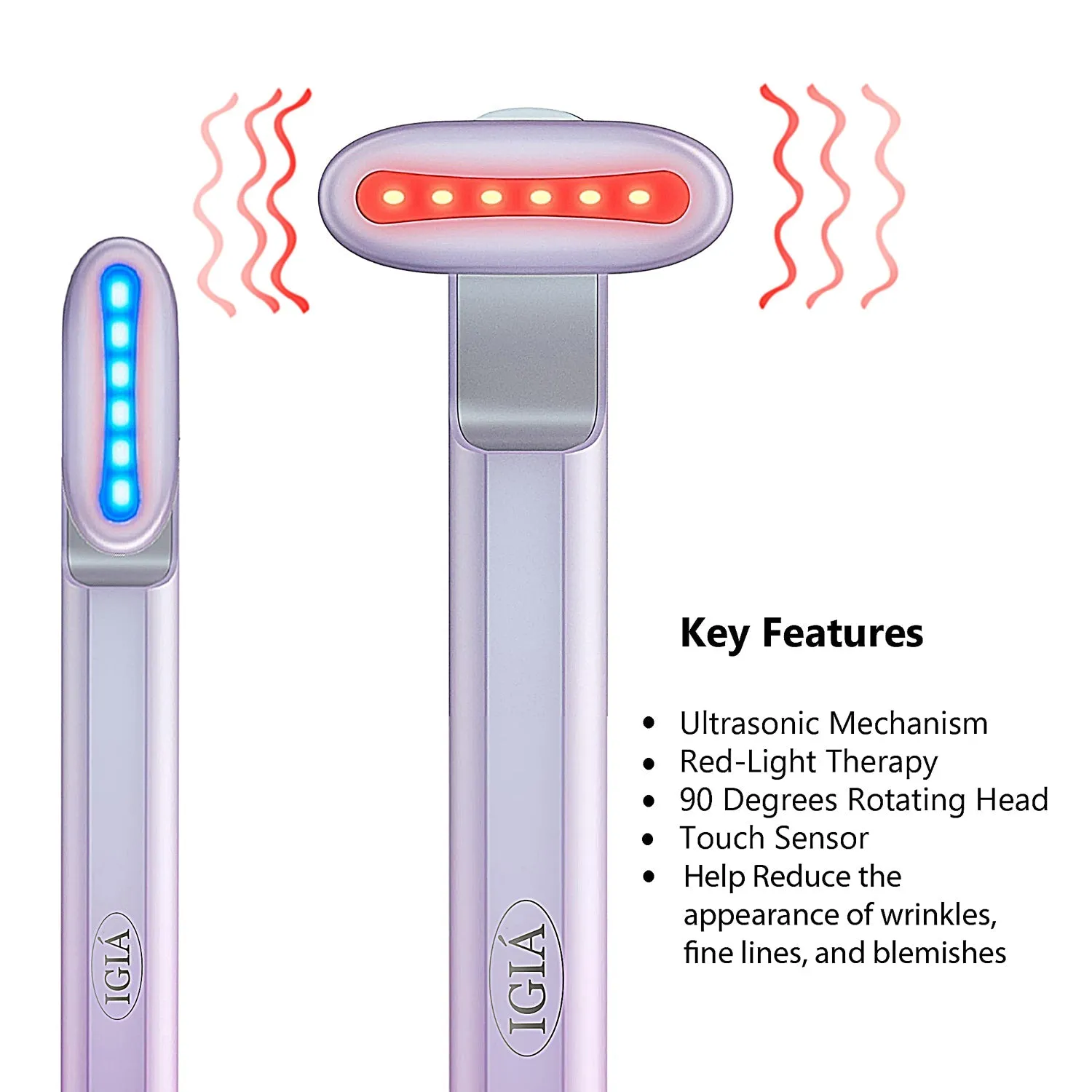 ThermaGlow 5-IN-1 Red Light, MicroCurrent, Heat & UltraSonic Massage Therapy