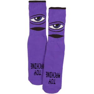 TOY MACHINE YOUTH SOCKS - SECT EYE PURPLE