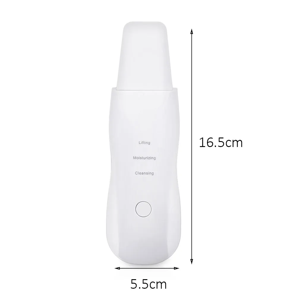 Ultrasonic Skin Scrubber Deep Cleaning Face Scrubber Vibrating Facial Cleansing Skin Spatula Peeling Beauty Instrument