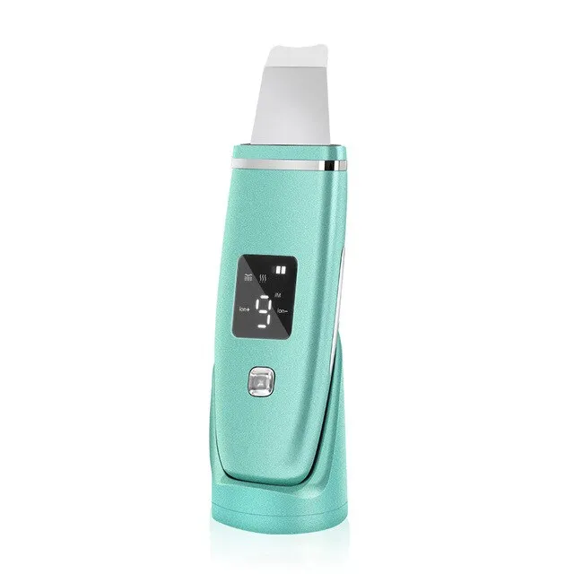 Ultrasonic Skin Scrubber Deep Cleaning Face Scrubber Vibrating Facial Cleansing Skin Spatula Peeling Beauty Instrument