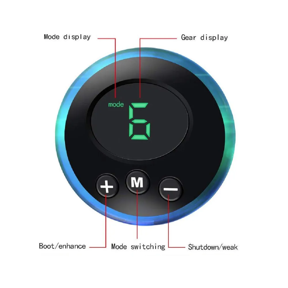 USB Rechargeable Foot Cushion and Massager with LCD Gear Display