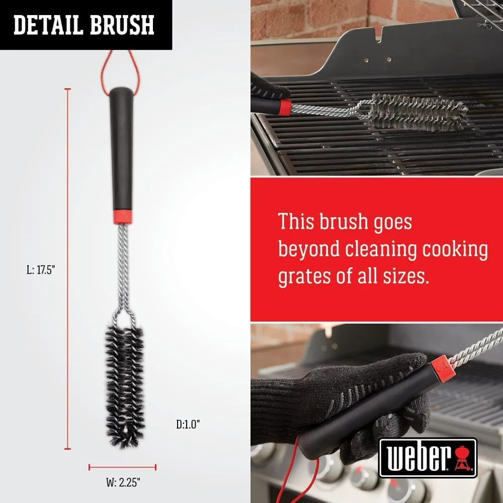 Weber 45cm Detail Wire Barbecue Brush - 6279