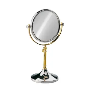 Windisch Free Standing Extensible Round Double Face Mirror