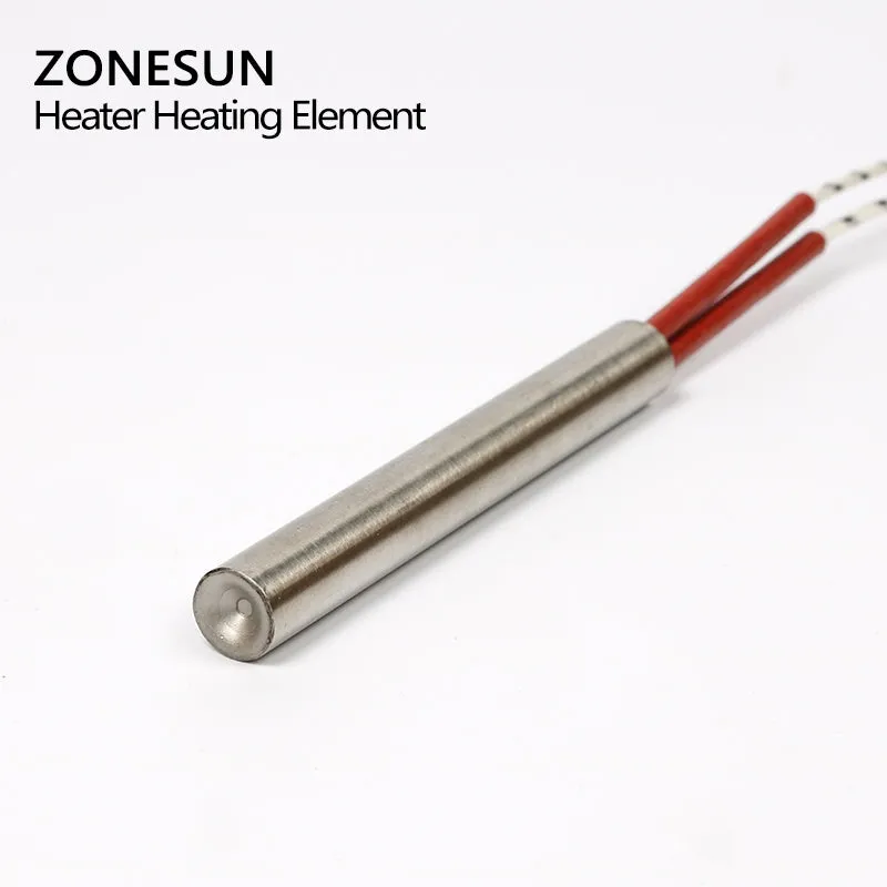 ZONESUN 5pcs diameter 6.8.10.12mm 220V Heating Element Mould Wired Cartridge Heater